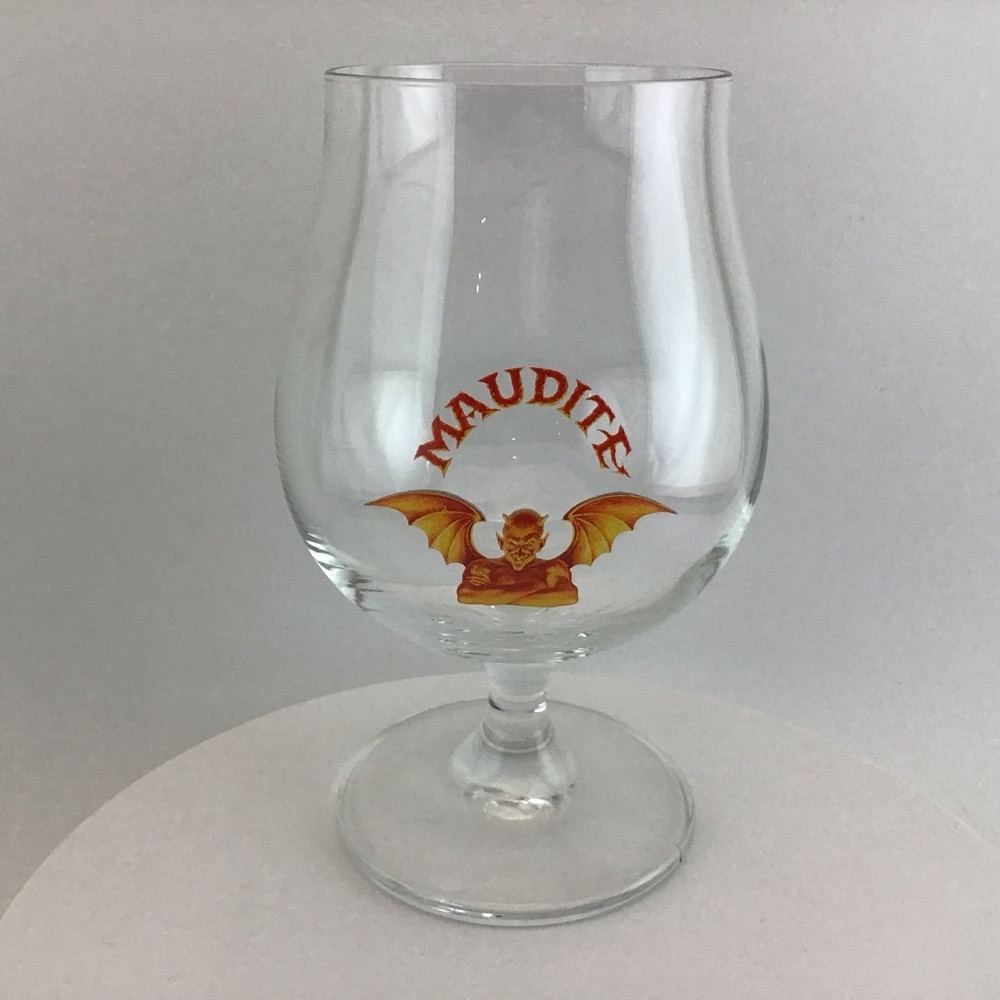 Maudite Devil Logo Beer Goblet Chalice Snifter
Unibroue Winged Demon Beer Glass